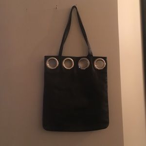 Dulce blk shiny leather bag
